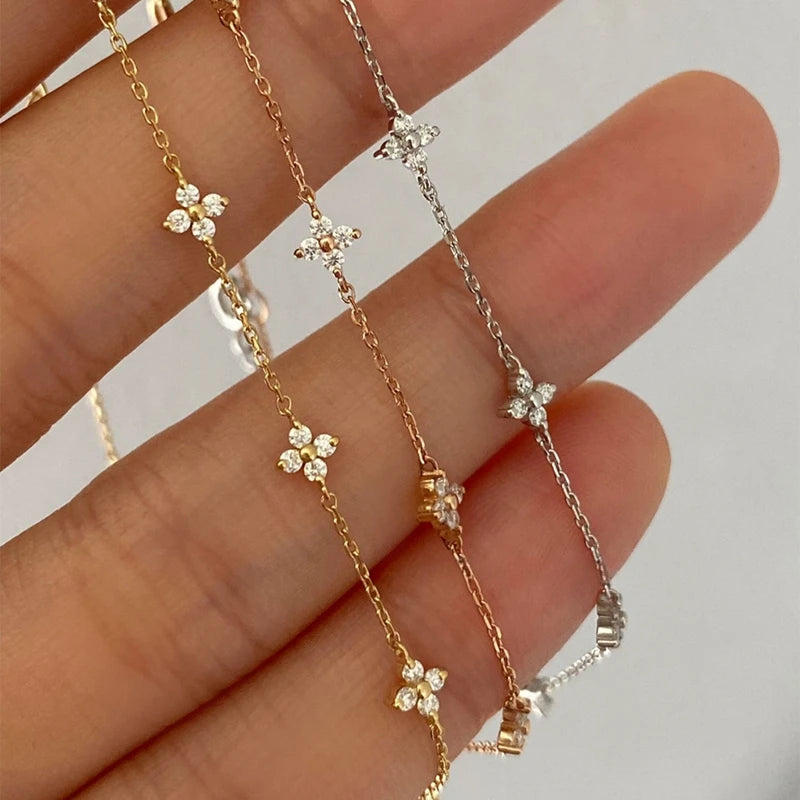 Four Leaf Flower Bracelet