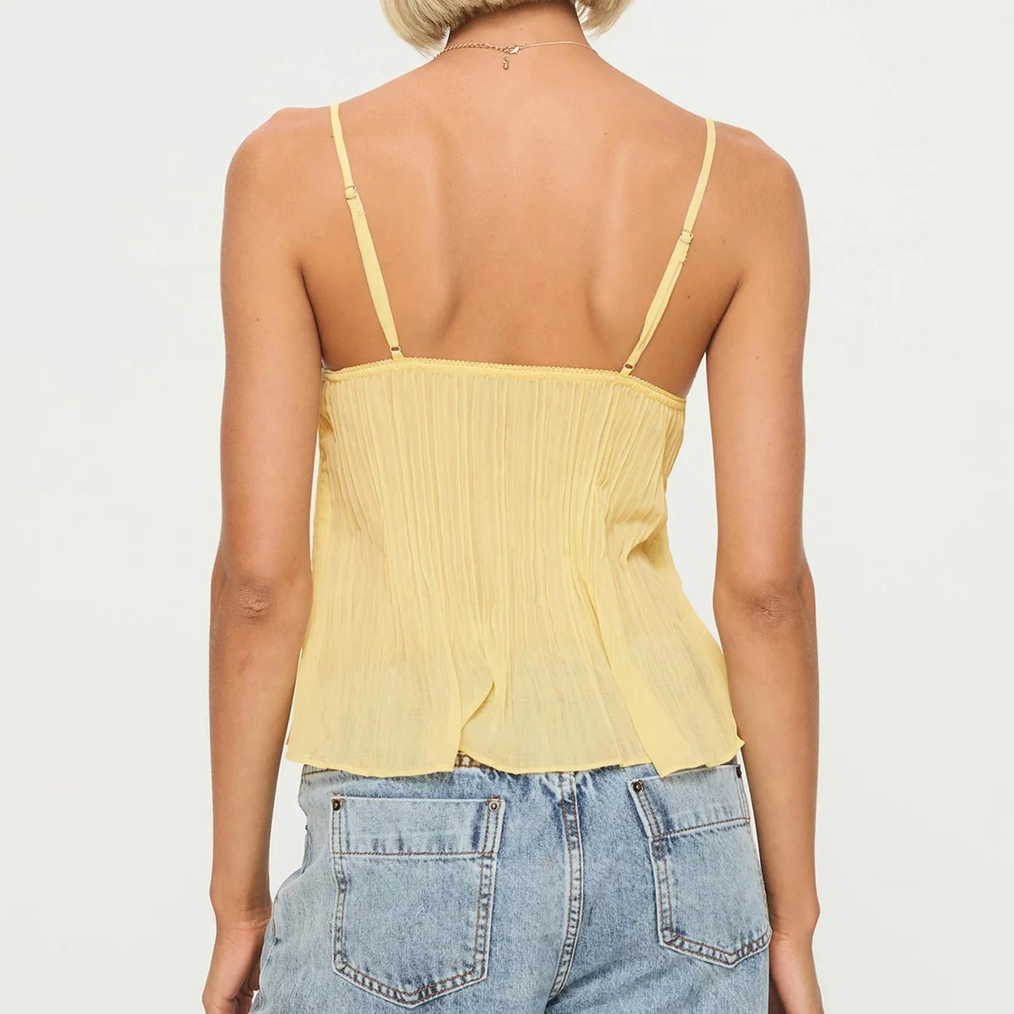 Lace Trim Crop Top