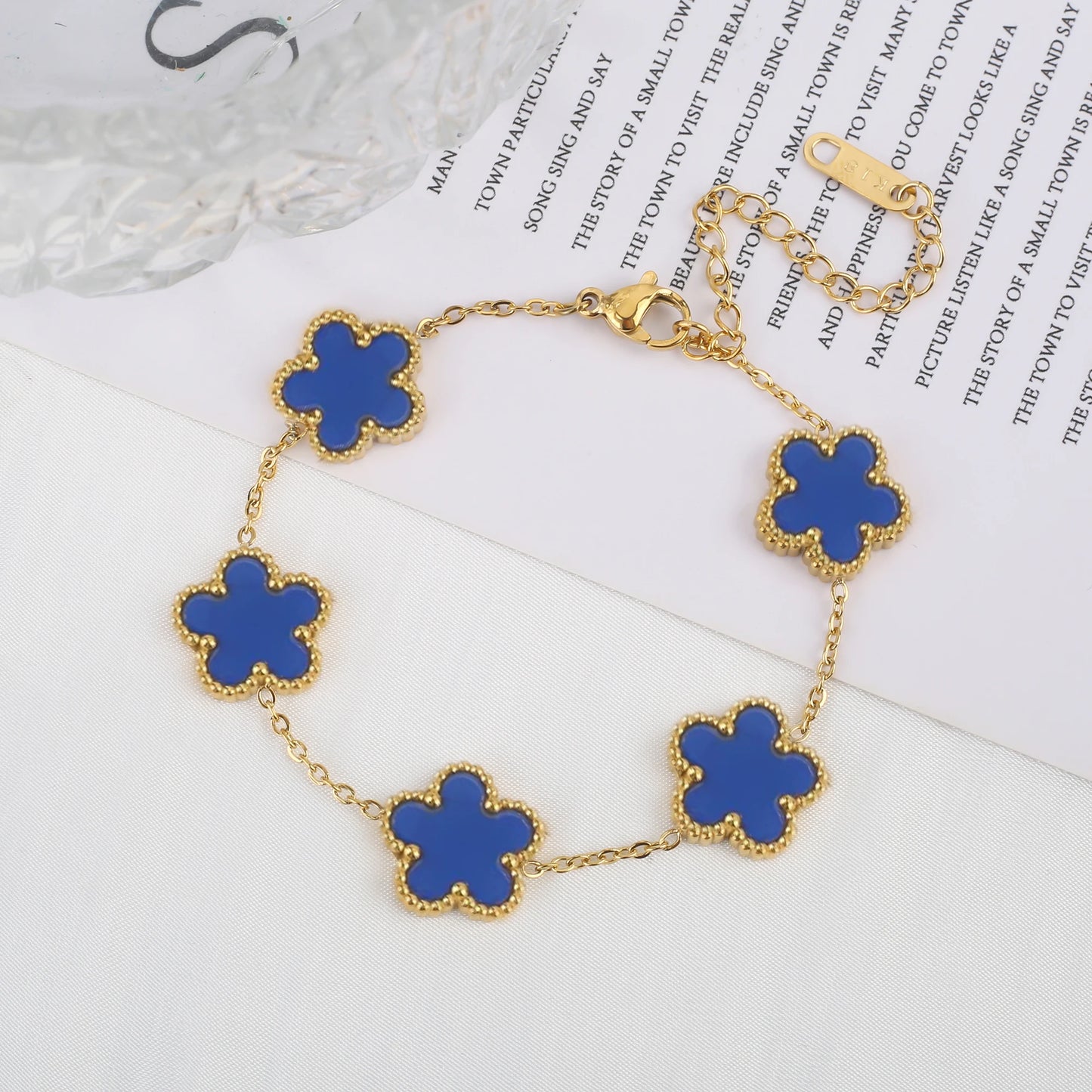 Five Leaf Flower Bracelet