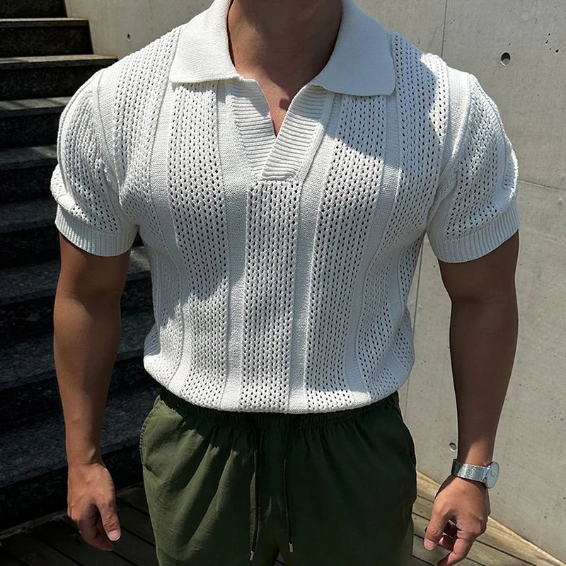 White Knitted Shirt
