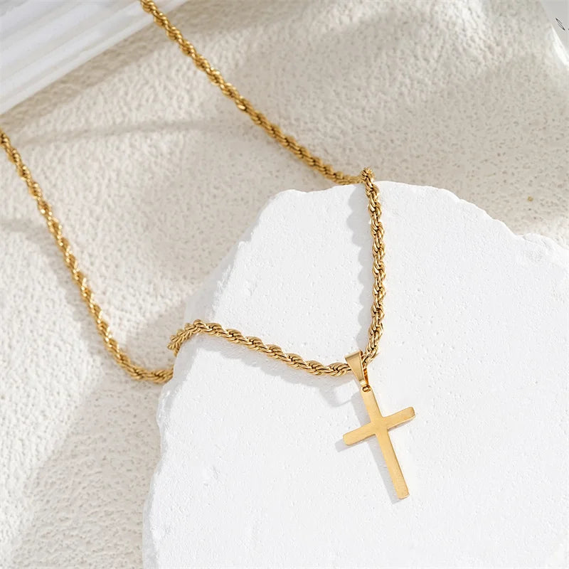 Gold Cross Chain