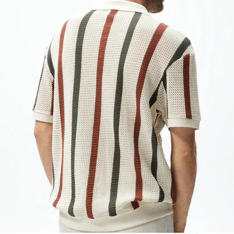 Hollow Knitted V-Neck Top