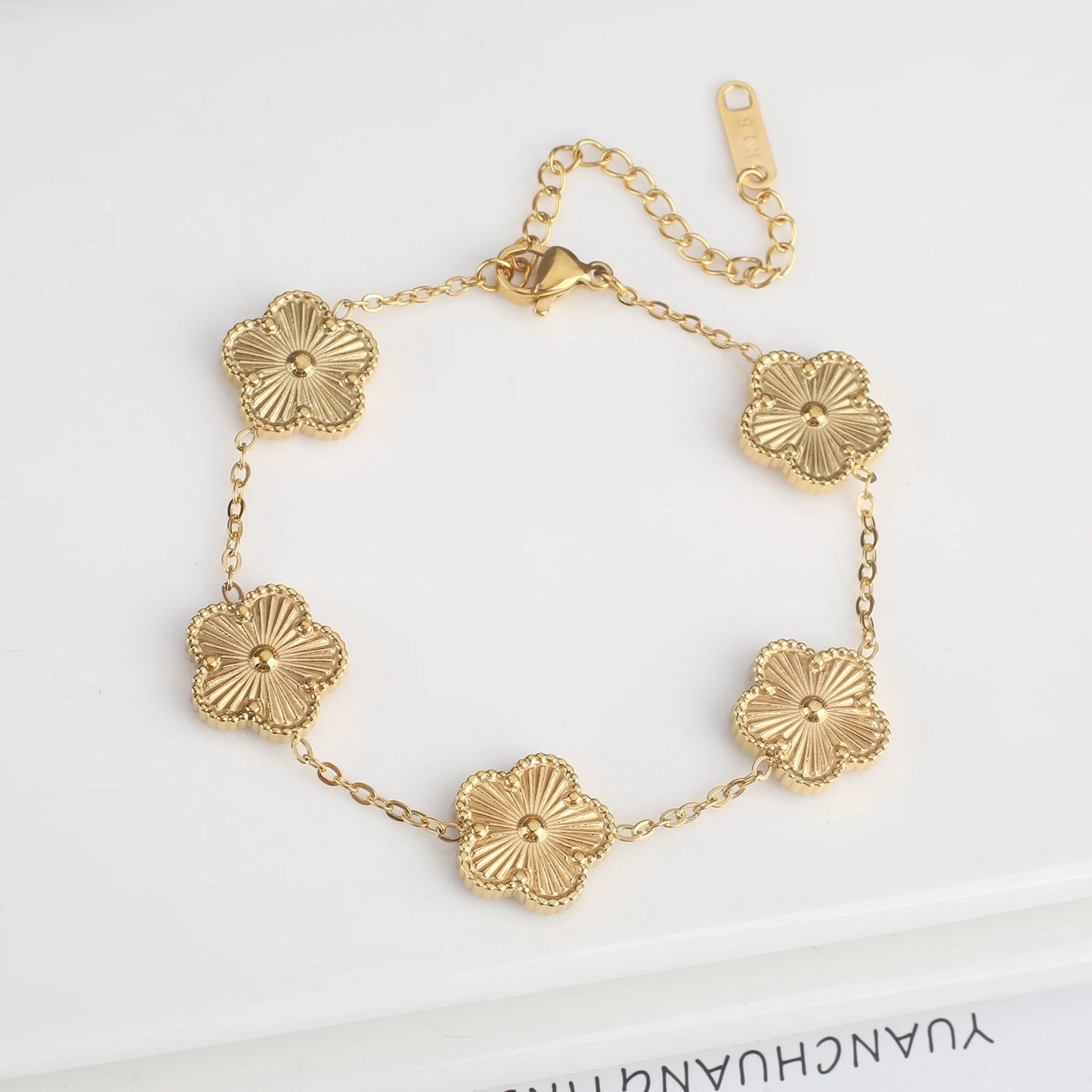 Five Leaf Flower Bracelet