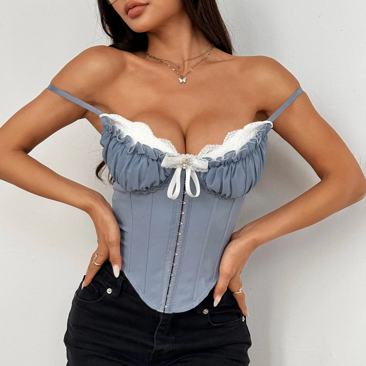Lace Trim Corset