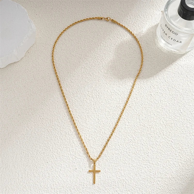 Gold Cross Chain