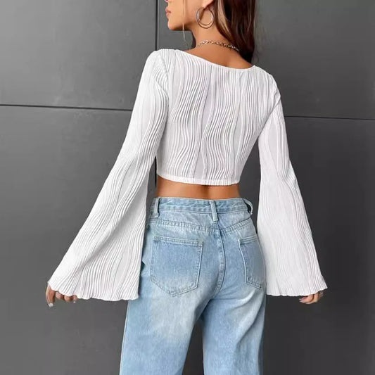 Flared Crop Top