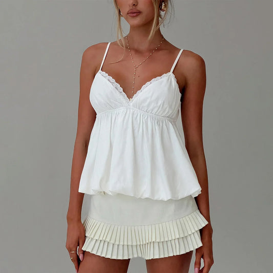 Lace Trim Top