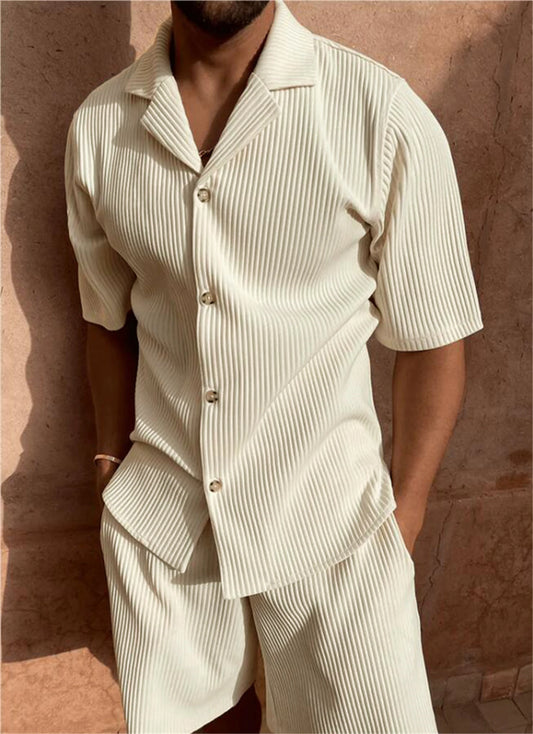 Creamy White Shirt & Shorts