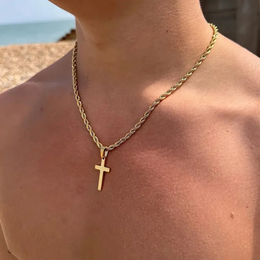 Gold Cross Chain