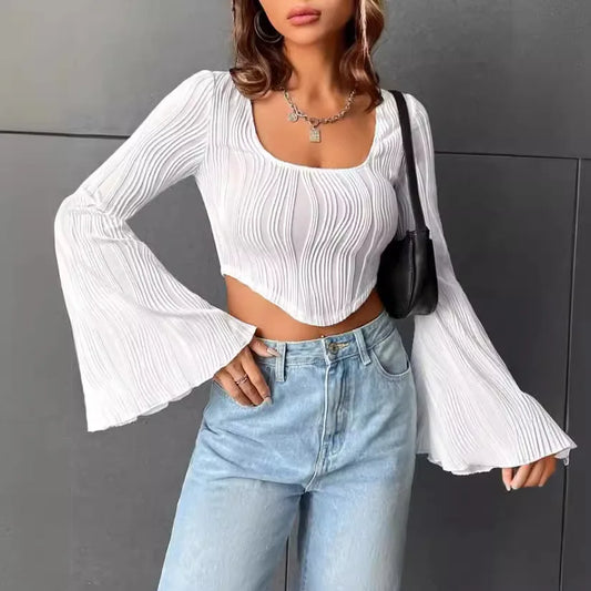 Flared Crop Top