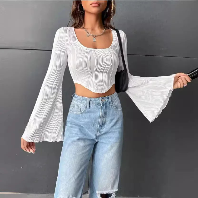 Flared Crop Top