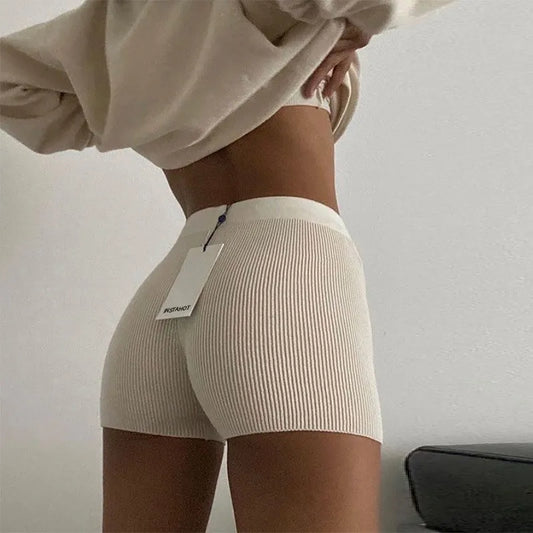 Cream Booty Shorts