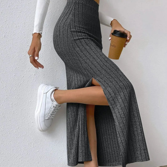 Dark Grey Long Skirt