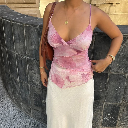 Floral Layered Cami Top
