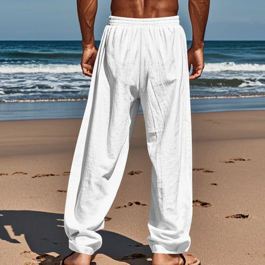 White Beachwear Trousers